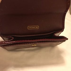 Coach Bags - Coach Scarlet Red Mini Patent Leather Wallet VGC Coach Bags - Coach Scarlet Red Mini Patent Leather Wallet VGC